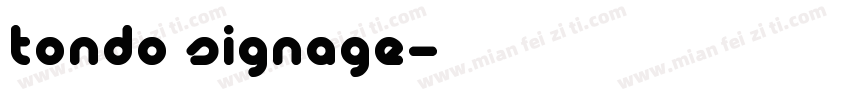 tondo signage字体转换